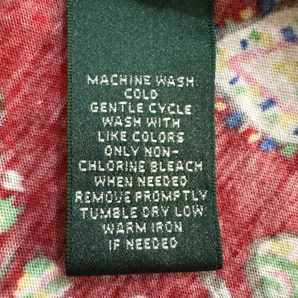 Lauren Ralph Lauren dress Size M Paisley Ruffled Collar Belted Casual Travel - Picture 6 of 6